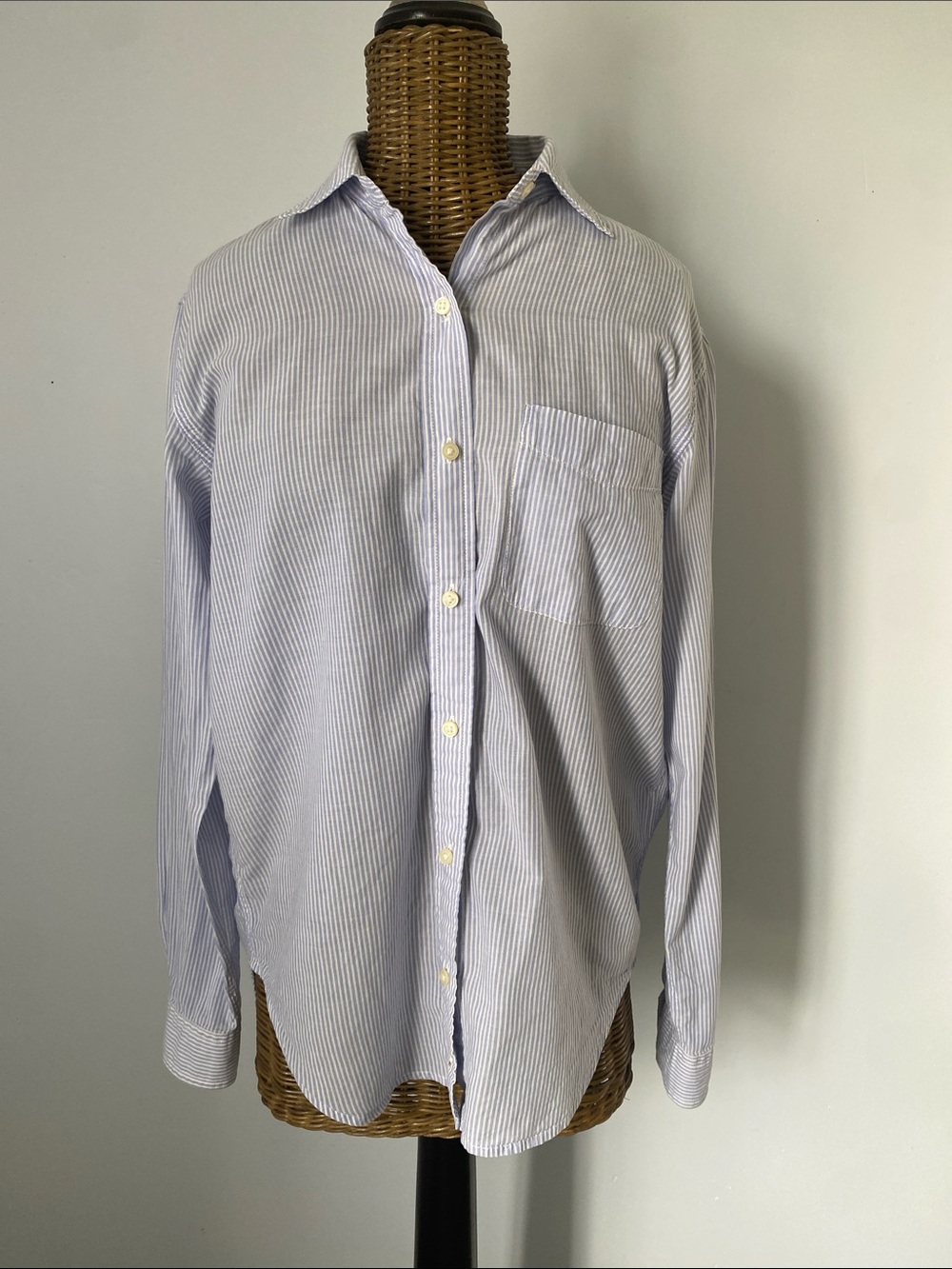 Denim & Supply Ralph Lauren Light Blue Pinstripe Button-Down Shirt